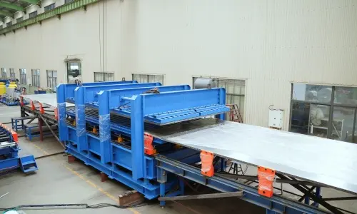 Refrigerated carriage plate production line